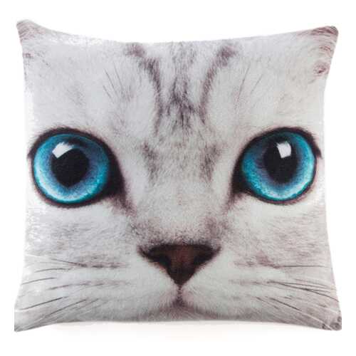Декоративная подушка Catseye London SILVER KITTY 44x44 cм в Зара Хоум